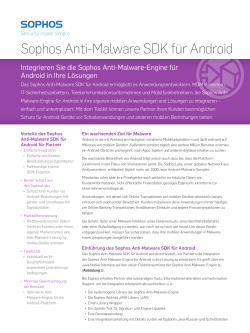 Sophos Anti-Malware SDK für Android