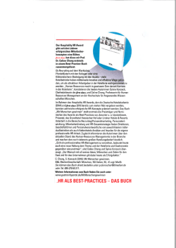 Der Hospitality HR Award - jetzt als Best-Practice-Buch