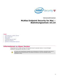 McAfee Endpoint Security for Mac