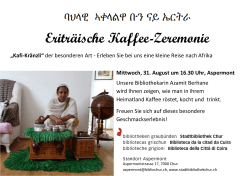 Eriträische Kaffee-Zeremonie