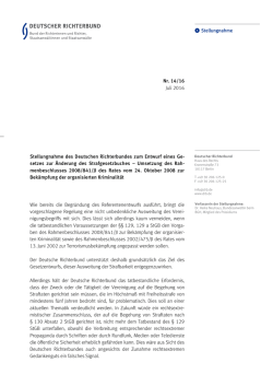DRB-Stellungnahme Nr. 14/16
