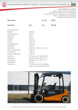 Mietstapler Int.-Nr.: M119 Hersteller: Still Typ: R60-50