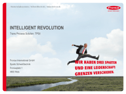 intelligent revolution - Zerrle Schwei&szlig;technik GmbH Schwei&szlig;en