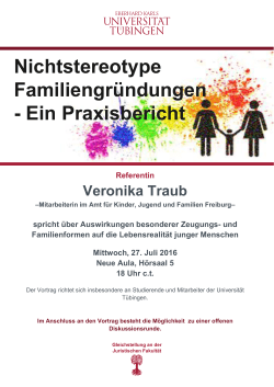 Plakat Traub - Juristische Fakultät
