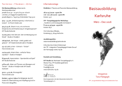Infoflyer_iTP Basisausbildung Karlsruhe 2016