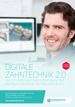 Flyer Digitale Dentale Technologie (B.Sc.) inkl