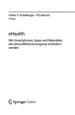 Volker P. Andelfinger &laquo;Till Manisch (Hrsg.) eHealth Wie