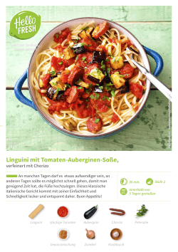 Linguini mit Tomaten-Auberginen-Soße