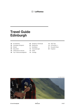 Edinburgh | Lufthansa &reg; Travel Guide