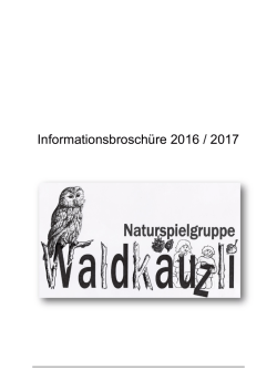 Informationsbrosch&uuml;re 2016 / 2017