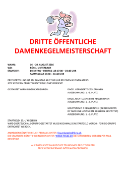 finden sie die Ausschreibung (Flyer)