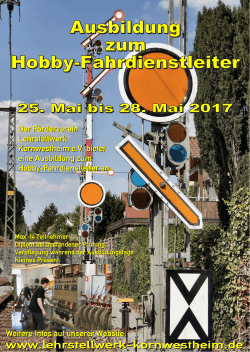 Info-Flyer - Lehrstellwerk Kornwestheim