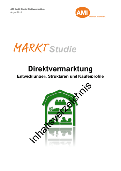 AMI Markt Studie Direktvermarktung