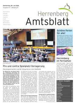 Amtsblatts - Herrenberg