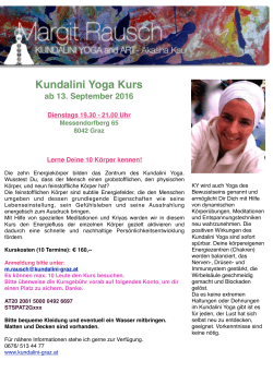 Energiekörper Kurs 2016 - Aktuell | Kundalini Yoga Graz