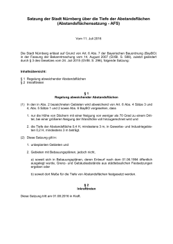 Abstandsfl&auml;chensatzung mit Erl&auml;uterungen