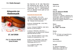 Violinmusik - Bildungshaus St. Jodern