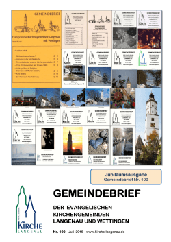 GEMEINDEBRIEF - Kirche