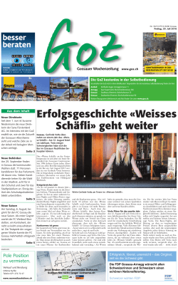 Erfolgsgeschichte &laquo;Weisses Sch&auml;fli&raquo; geht weiter