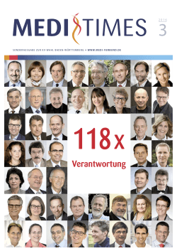 MEDI-Sonderheft zur KV-Wahl 2016/PDF