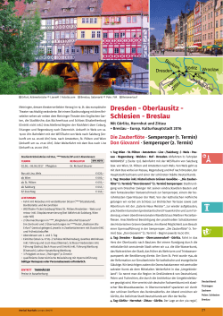 Dresden - Oberlausitz - schlesien - Breslau