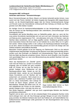 Juli/August 2016 - Landesverband der Gartenfreunde