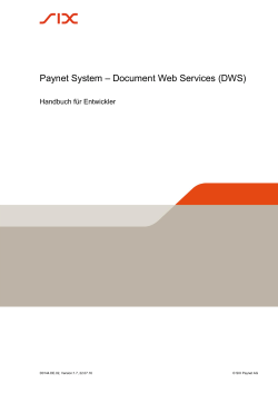 Paynet System - Document Web Services (DWS)