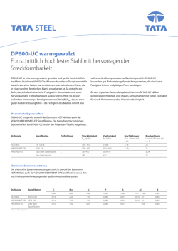 DP600-UC warmgewalzt Fortschrittlich