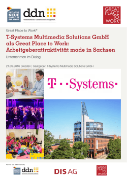 T-Systems Multimedia Solutions GmbH als Great Place to Work