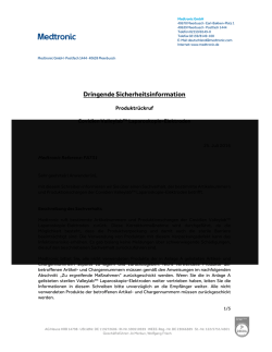 Dringende Sicherheitsinformation
