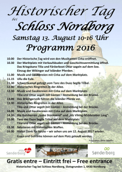 Historischer Tag bei Schloss Nordborg