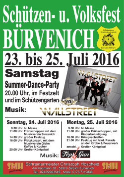 Schützenfest 2016 - buervenich