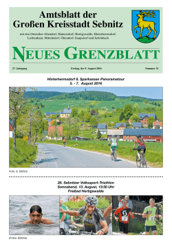 Neues Grenzblatt Nr. 31 vom 05.08.2016