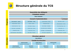L`organigramme du TCS