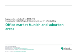 Office market Munich and suburban areas