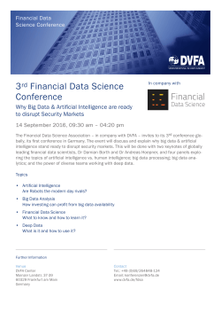 3rd Financial Data Science Conference