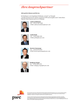 Ihre Ansprechpartner