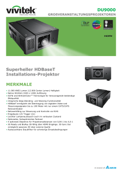 DU9000 Superheller HDBaseT InstallationsProjektor