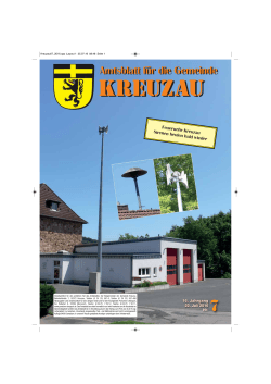 Amtsblatt 7/2016 - Gemeinde Kreuzau
