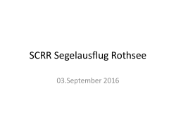 SCRR Segelausflug Rothsee
