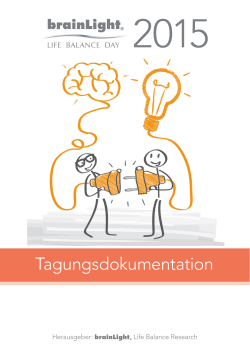 Tagungsdokumentation - Life Balance Day 2016