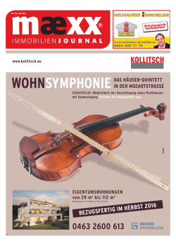 immobilien journal - Werbeagentur maexx in Klagenfurt