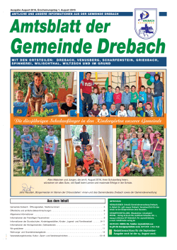 Amtsblatt der - Gemeinde Drebach