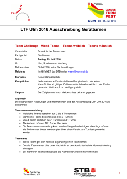 Team Challenge - Landesturnfest Ulm