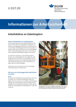 Informationen zur Arbeitssicherheit