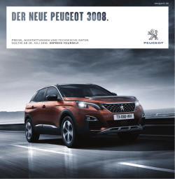 Preisliste Peugeot 3008