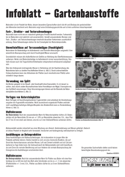 Infoblatt – Gartenbaustoffe