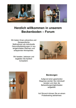 Herzlich willkommen in unserem Beckenboden