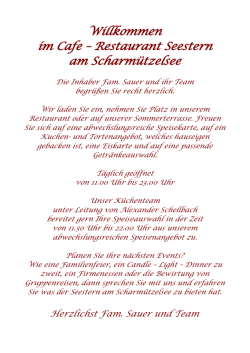 Restaurant Seestern am Scharm&uuml;tzelsee