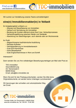 Immobilienmakler (m/w)